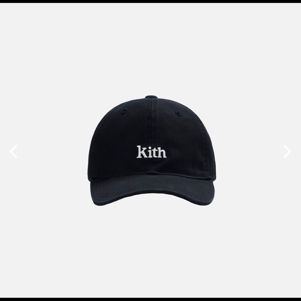 KITH Serif Dad Hat - Black